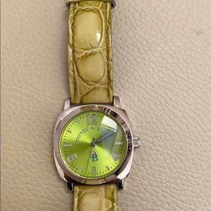 Lime green oversized Dooney & Bourke watch.